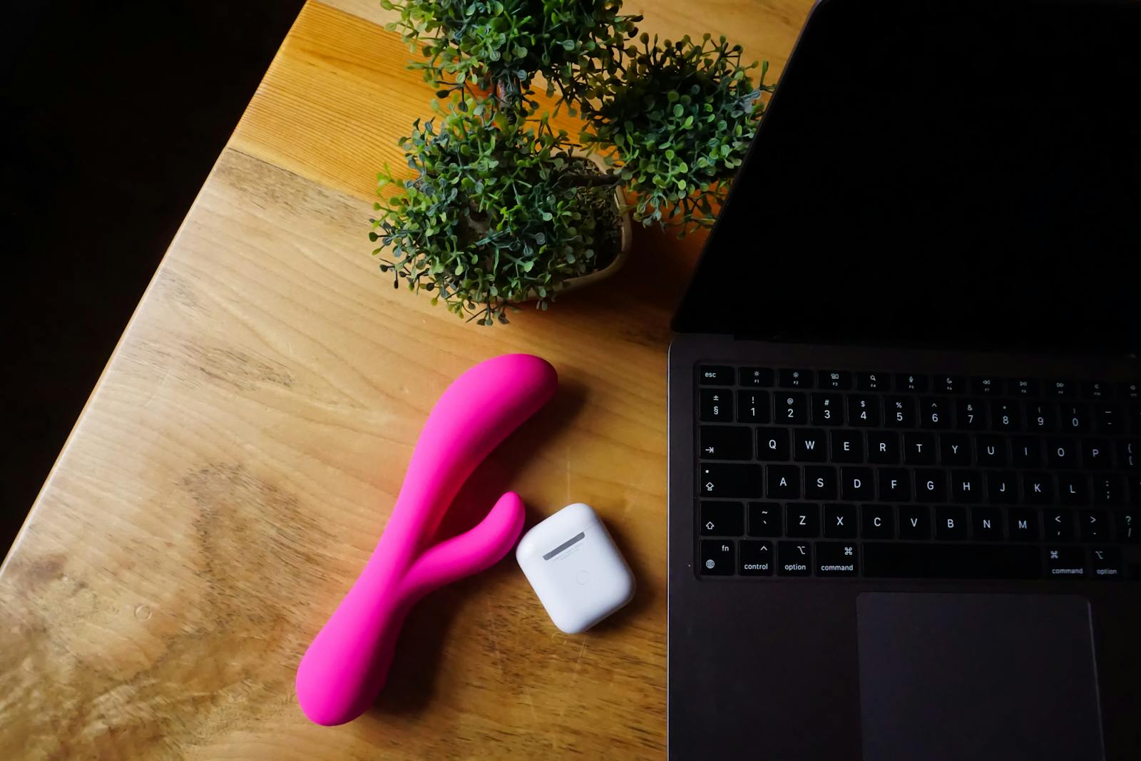 Pink Sex Toy on the Table